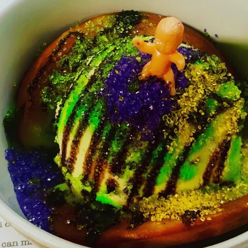 King Cake Creme Brulee